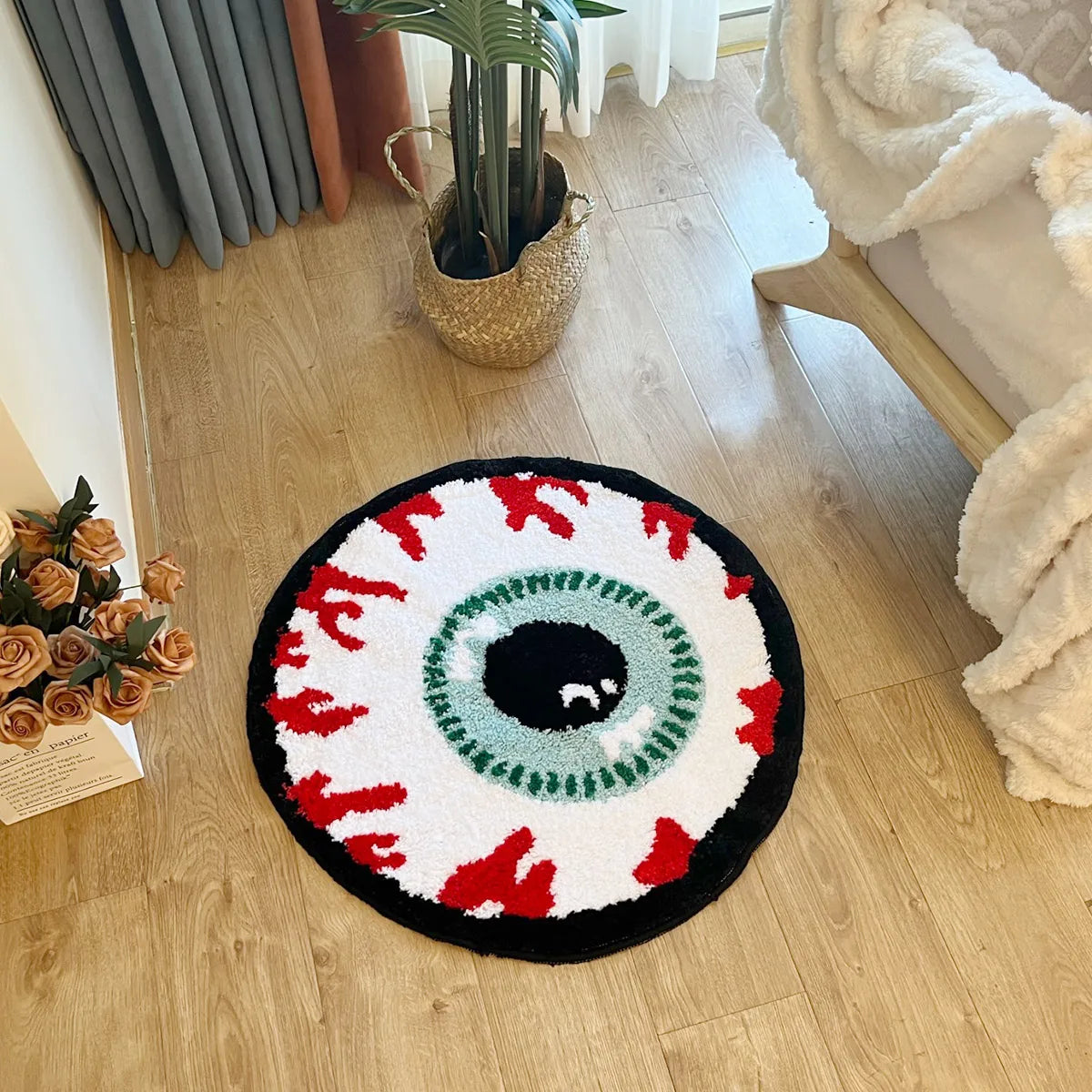 Bursting Eyeball Rug